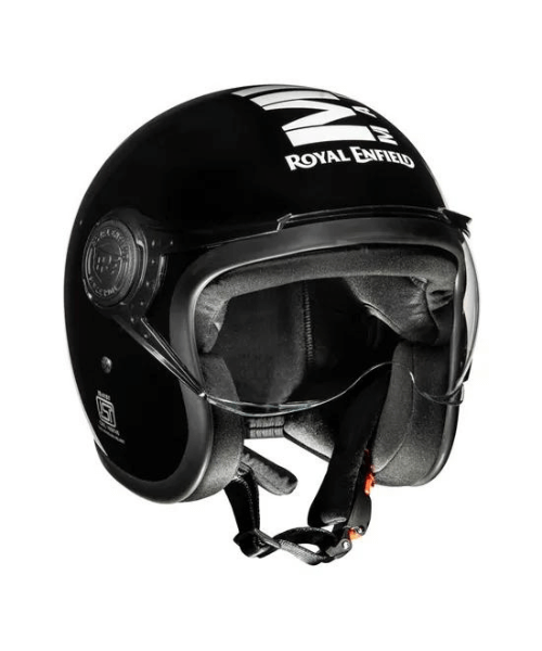 Royal Enfield Jet Open Face MLG Helmet - Gloss Black