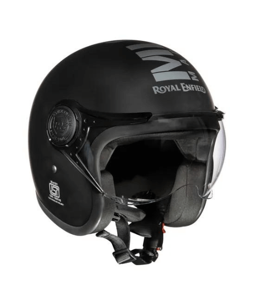 Royal Enfield Jet Open Face MLG Helmet - Matt Black