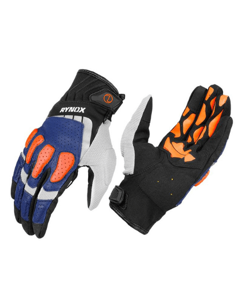 Rynox Ridge Pro Offroad Gloves - Blue Orange