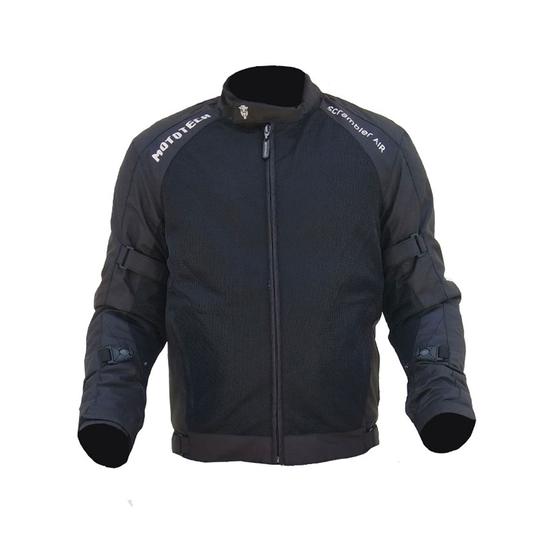 MotoTech Scrambler Air V2 Level 2 Motorcycle Riding Jacket Black