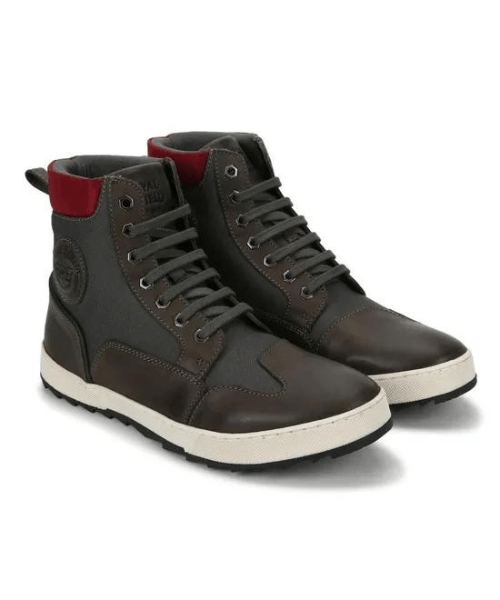 Royal Enfield Ambler Riding Boots - Grey Red