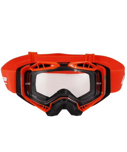 LS2 Aura Goggle Black Hiv Orange With Clear Visor