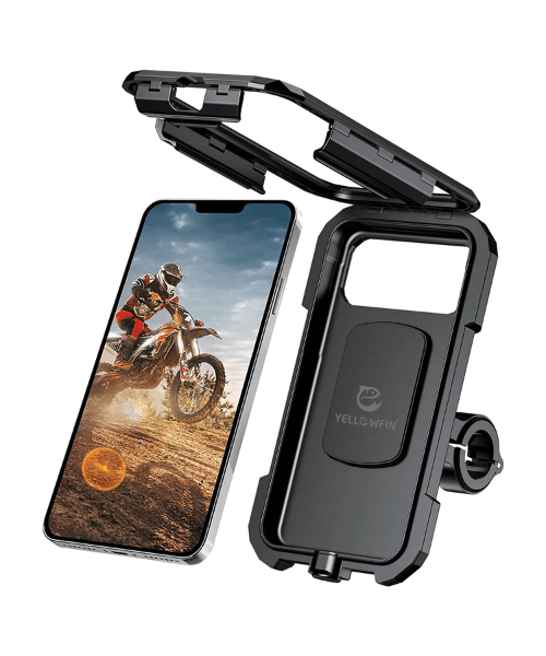 Yellowfin Fully Waterproof Handlebar Mobile Phone Holder without Charger - M18L-B1 Handlebar