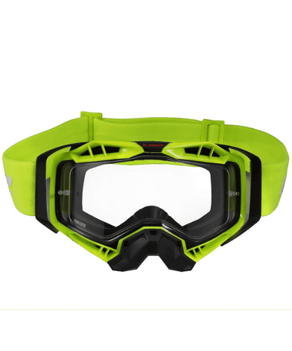 LS2 Aura Goggle Black Hiv Yellow With Clear Visor