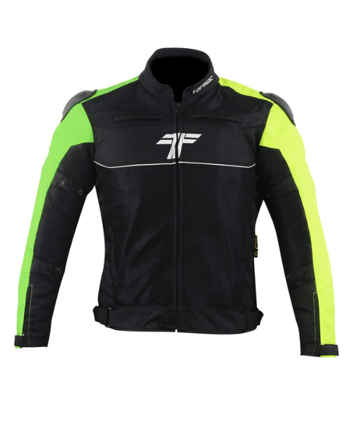 Tarmac One III Level 2 Riding Jacket - Black | Green | Fluorescent