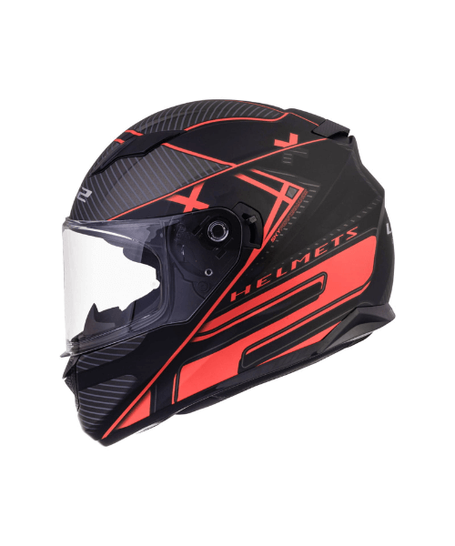 LS2 FF320 Stream Evo Level Helmet with Pinlock - Matt Black Red
