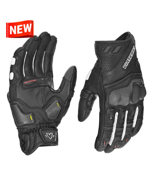 Viaterra Shifter Short Motorcycle Riding Gloves - Black