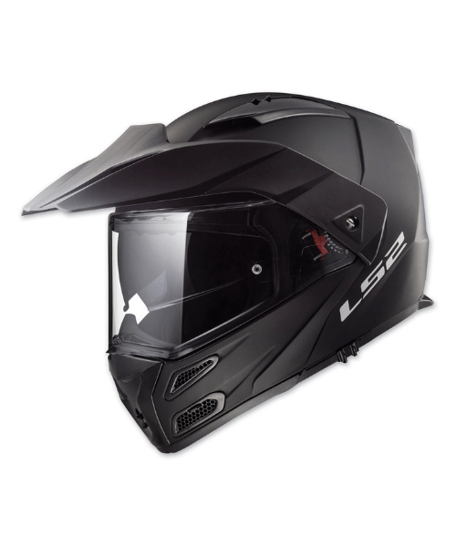 LS2 FF324 Metro Evo Modular Helmet with Peak - Solid Matt Black