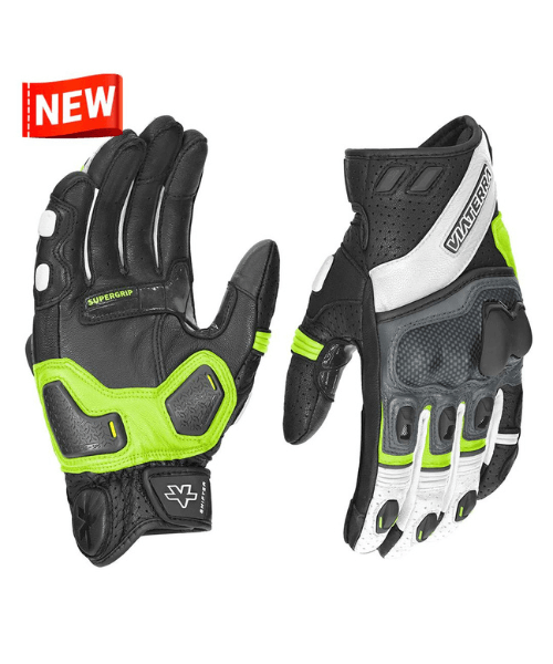 Viaterra Shifter Short Motorcycle Riding Gloves - Green