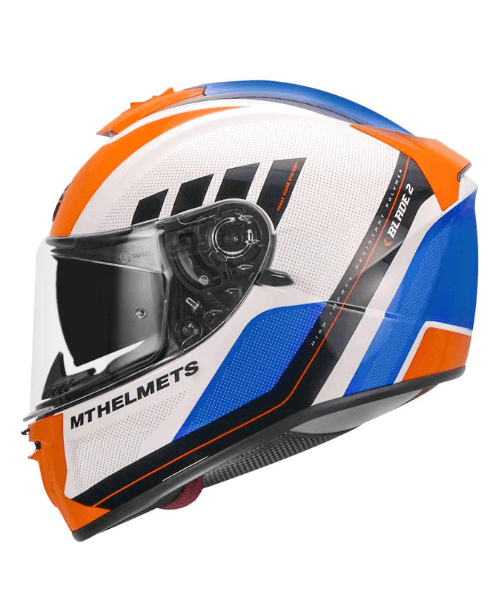 MT Blade 2SV Plus Helmet - Gloss Flour Orange
