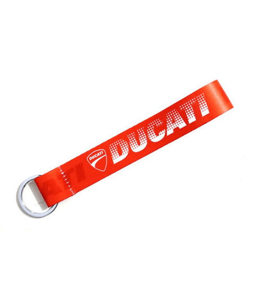 Fast Bend Ducati Halftone Cloth Keychain