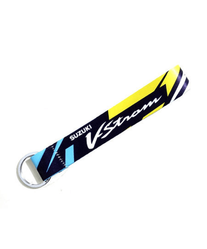 Fast Bend Suzuki Vstrom Cloth Keychain - Yellow