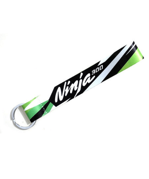 Fast Bend Ninja 300 Cloth Keychain - Green