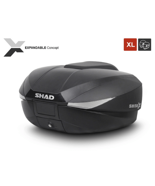 Shad 58X Expandable Top Case Carbon