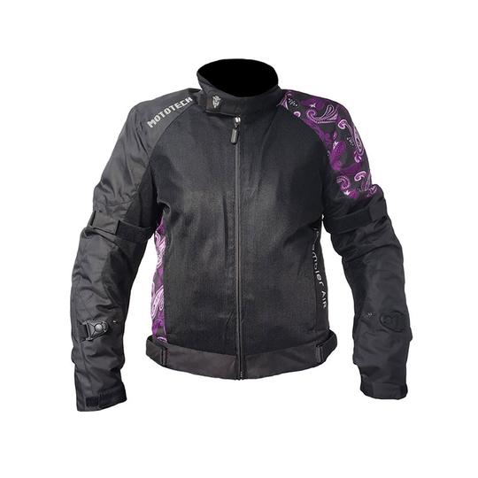 MotoTech Scrambler Air Women’s Motorcycle Riding Jacket - Level 2 - Purple / 2XL