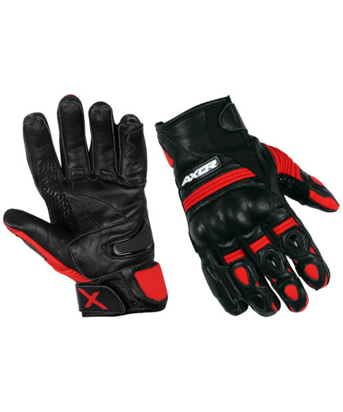 Axor Spyder Riding Gloves - Black Red