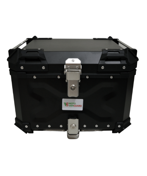 Moto Vanguard Aluminium Top Box 55 Ltr - Black