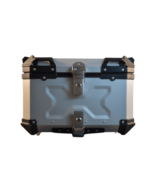 Moto Vanguard Aluminium Top Box 45 Ltr - Silver