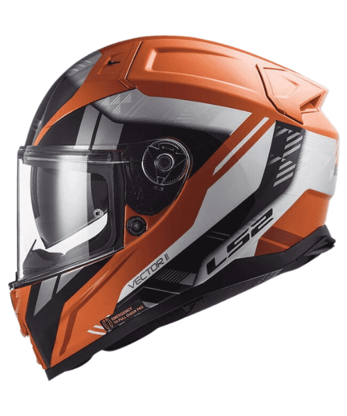 LS2 FF811 Vector II Stylus Helmet - Gloss Fluo Orange Black