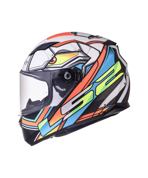 LS2 FF320 Stream Evo Xdron With Pinlock Helmet - Matt White Neon Orange