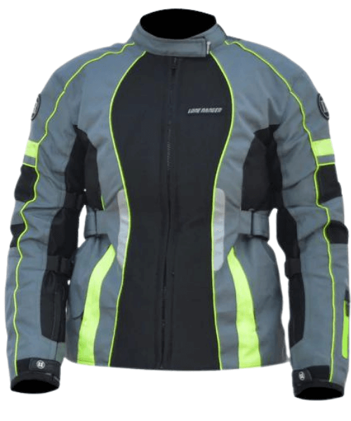 Lone Ranger Advento Women Riding Jacket- Grey Neon Green