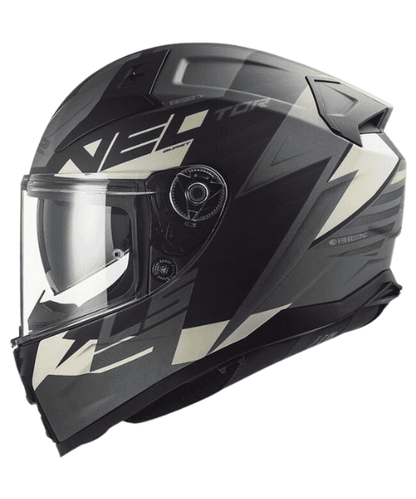 LS2 FF811 Vector II Absolute Helmet - Matt Black Silver