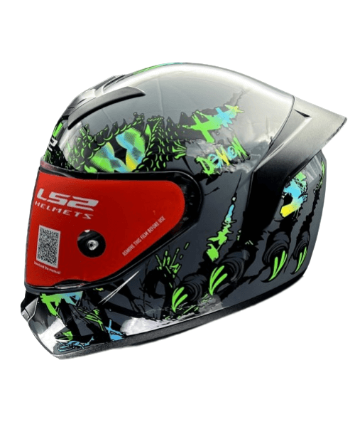 LS2 FF352 Rookie Demon Helmet - Dark Grey Green