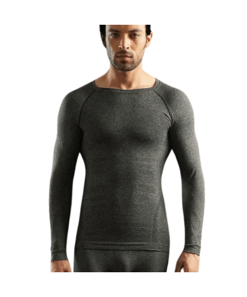 Royal Enfield Seamless Top Base Layer - Dark Grey Melange
