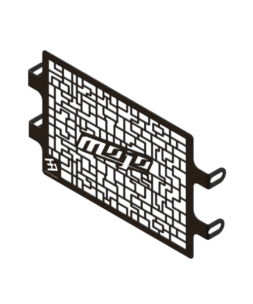 Meg Radiator Guard for Mahindra Mojo - Stone Black