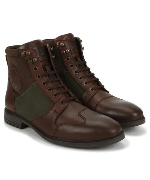 Royal Enfield Tribe Riding Boots - Brown Olive