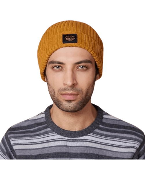 Royal Enfield Core Short Beanie - Mustard