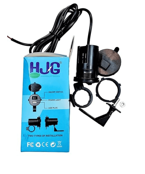 HJG Motorcycle USB Charger with Switch