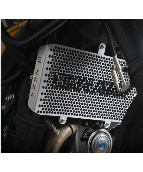 Zana Radiator Guard With Logo Aluminium Silver For Himalayan 45 - ZI-8449