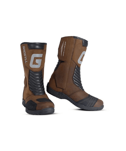 Gadsyll G-STAR 11 Water Resistant Motorcycle Riding Boots - Brown