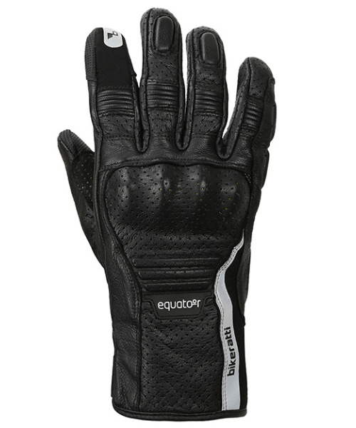 Bikeratti Equator Summer Leather Riding Gloves - Black