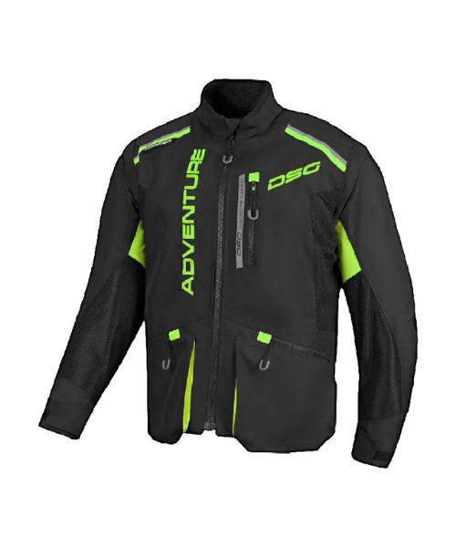 DSG Adv Riding Jacket - Black Yellow Fluo