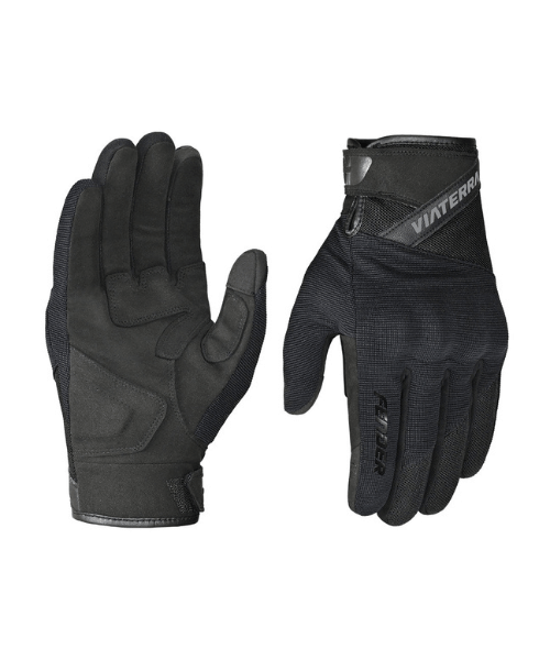 Viaterra Fender Daily Use Motorcycle Gloves - Black