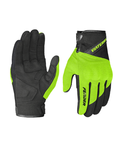 Viaterra Fender Daily Use Motorcycle Gloves - Florescent Green