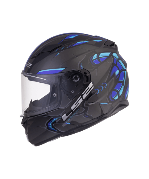 LS2 FF320 Stream Evo Zuko With Pinlock Helmet - Gloss Black Blue