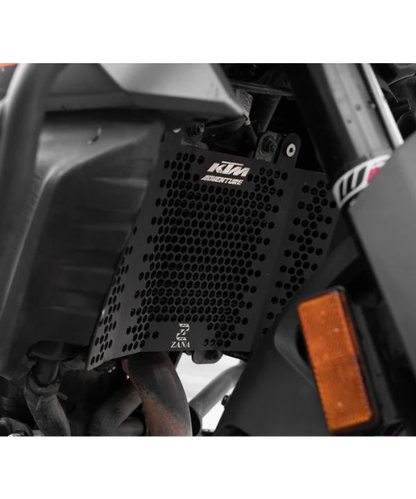 Zana Radiator Guard Texture Matt Black KTM ADV 250 / 390 / 390 X Aluminium - ZI-8052