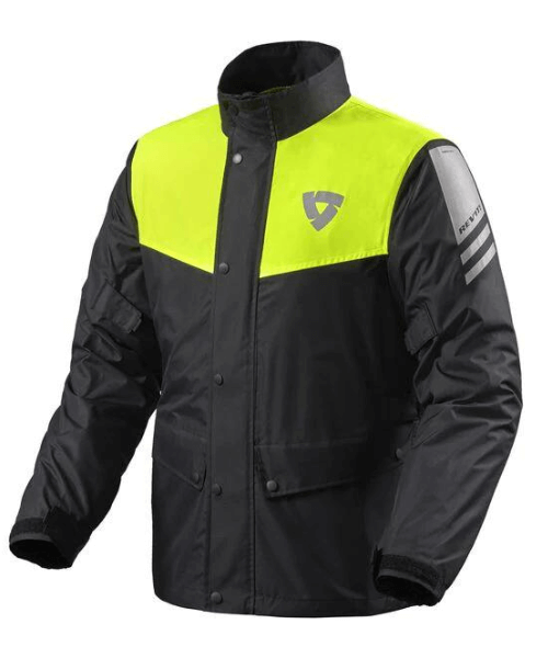 Rev’it! Nitric 3 H2O Rain Jacket - Black Neon Yellow
