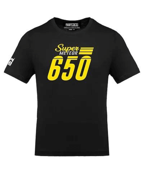 Fast Bend Super Meteor 650 Tshirt - Black Yellow