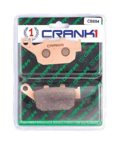 Crank1 Fully Sintered H2 Series Brake Pads for Suzuki GW250 Inazuma