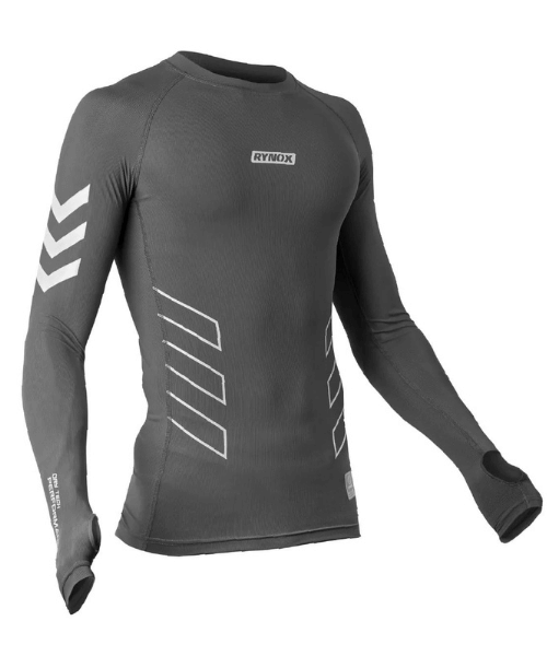 Rynox Vapour Pro Performance Base Layer - Grey - Upper