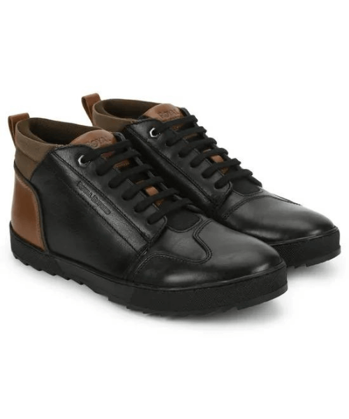 Royal Enfield Hanker Riding Boots - Black Khaki