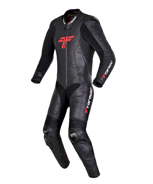 Tarmac Venom Leather 1pc Racing Suit - Black