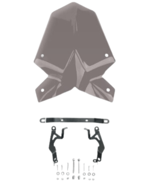 VisorBros Touring Windscreen for (KTM DUKE 390 (2017  )DUKE 125/200/250 (2022  )) - Light Smoke