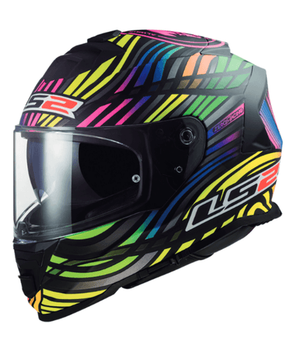 LS2 FF800 Storm Power Helmet - Matt Black Rainbow