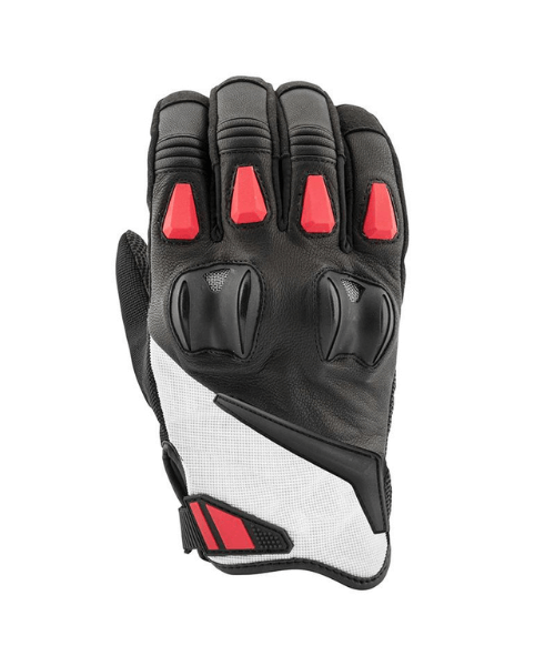 Joe Rocket Atomic Riding Gloves - White Red Black
