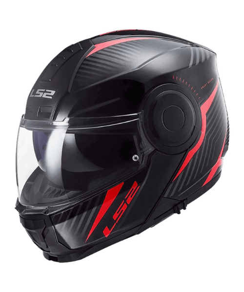LS2 FF902 Scope Skid Helmet - Gloss Black Red
